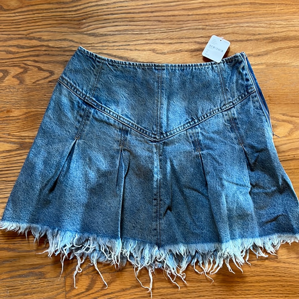 Free people jeans skirt